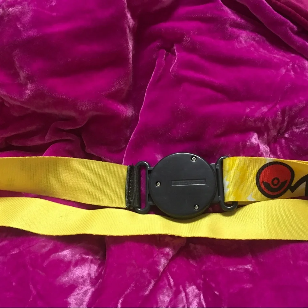 Pokémon Yellow and Red Kids Belt with Poké Ball Buckle